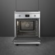 SMEG Classica C6IMXT2 inox professzionális szabadonálló indukciós tűzhely