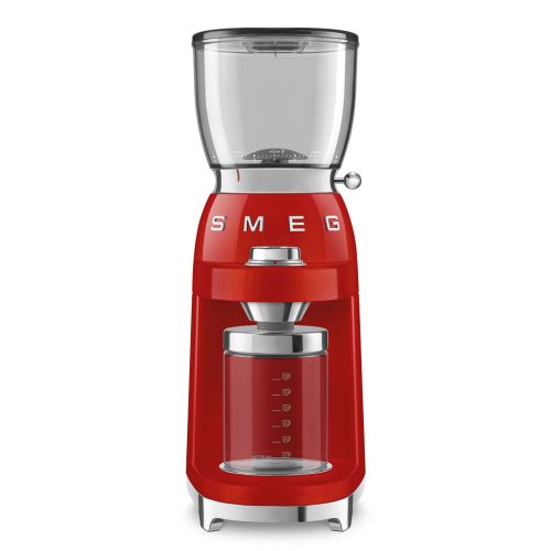 SMEG 50's Style CGF01RDEU piros retro design kávédaráló