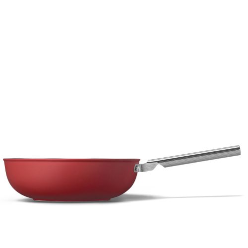 SMEG 50's Style CKFW3001RDM piros tapadásmentes wok serpenyő