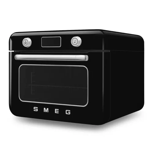 SMEG 50's style COF01BLEU fekete hordozható asztali kombinált sütő gőz funkcióval