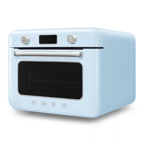 SMEG 50's style COF01PBEU világoskék hordozható asztali kombinált sütő gőz funkcióval