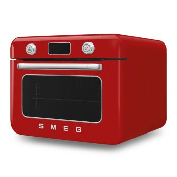 SMEG 50's style COF01RDEU piros hordozható asztali kombinált sütő gőz funkcióval