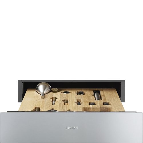 SMEG Classica CPS315X inox borhűtő fölé építhető sommelier fiók