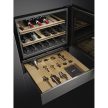SMEG Classica CPS315X inox borhűtő fölé építhető sommelier fiók