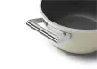 Smeg CSF2412CRM krémszínű tapadásmentes lábas üveg fedővel