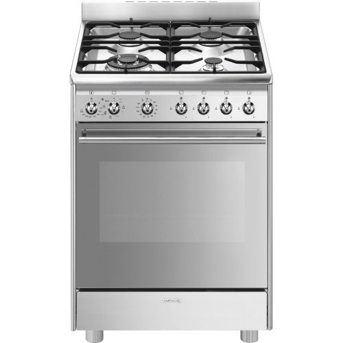 SMEG Classica CX68MF8-2 inox professzionális szabadonálló gáztűzhely