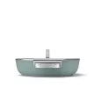 Smeg DPF2812EGM smaragdzöld tapadásmentes alacsony lábas üveg fedővel