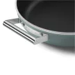 Smeg DPF2812EGM smaragdzöld tapadásmentes alacsony lábas üveg fedővel