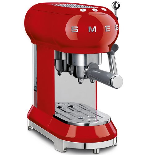 SMEG 50's Style ECF01RDEU piros retro design karos espresso kávéfőző