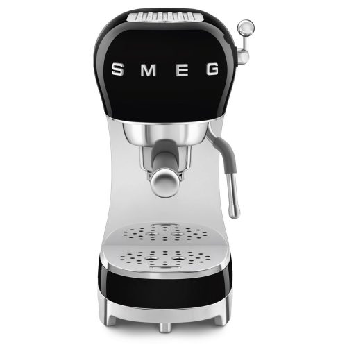 SMEG 50's Style ECF02BLEU fekete retro design karos espresso kávéfőző