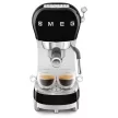 SMEG 50's Style ECF02BLEU fekete retro design karos espresso kávéfőző