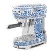 SMEG 50's Style ECF02DGBEU Blu Mediterraneo Dolce&Gabbana retro design espresso kávéfőző