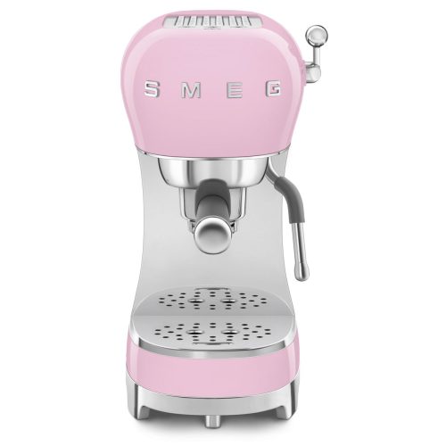 SMEG 50's Style ECF02PKEU rózsaszín retro design karos espresso kávéfőző