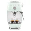 SMEG 50's Style ECF03PGEU világoszöld retro design eszpresszó kávégép cold brew funkcióval