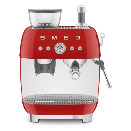 SMEG 50's Style EGF03RDEU Piros retro design darálós eszpresszó kávégép