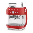 SMEG 50's Style EGF03RDEU Piros retro design darálós eszpresszó kávégép