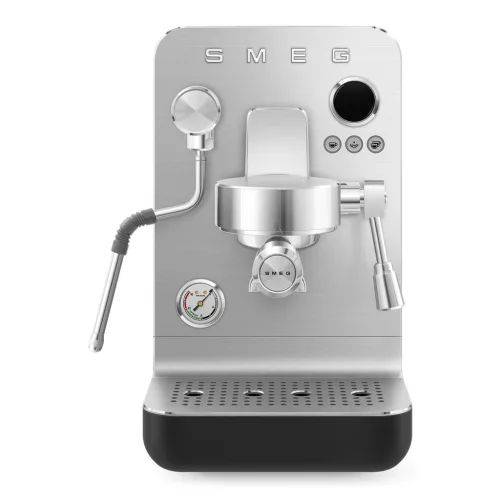 Smeg Collezione MINIPRO EMC02BLMEU matt fekete félautomata espresso karos kávéfőző gép