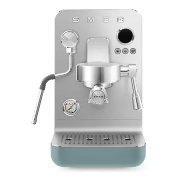 Smeg Collezione MINIPRO EMC02EGMEU matt smaragdzöld félautomata espresso karos kávéfőző gép