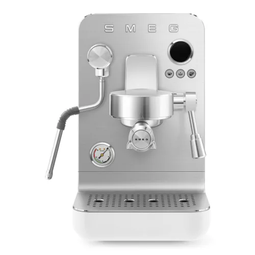 Smeg Collezione MINIPRO EMC02WHMEU matt fehér félautomata espresso karos kávéfőző gép