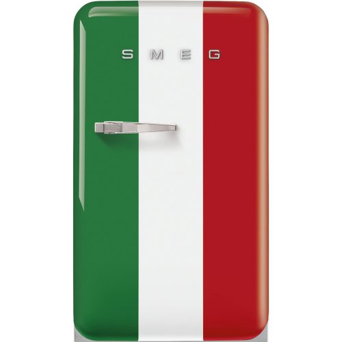 SMEG 50's Style FAB10HRDIT5 olasz trikolor mintás retro design hűtőszekrény fagyasztóval
