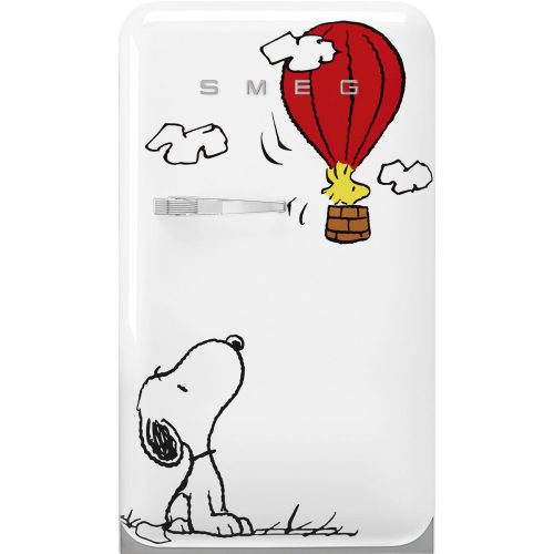SMEG 50's Style FAB10RDSN6 Snoopy mintás retro design hűtőszekrény fagyasztóval