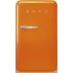 SMEG 50's Style FAB10ROR5 narancssárga retro design hűtőszekrény fagyasztóval