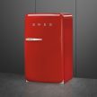 SMEG 50's Style FAB10RRD6 piros retro design hűtőszekrény fagyasztóval