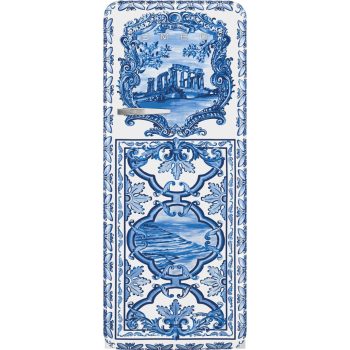 SMEG 50's Style FAB28RDGME6 Blu Mediterraneo fagyasztós szabadonálló retro design hűtőszekrény