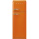 SMEG 50's Style FAB30ROR5 narancssárga retro design felülfagysztós kombinált hűtő