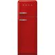 SMEG 50's Style FAB30RRD5 piros felülfagyasztós kombinált retro design hűtőszekrény fagyasztóva