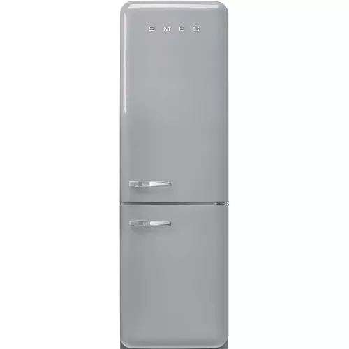 SMEG 50's Style FAB32RSV5 ezüst alulfagyasztós kombinált retro design hűtőszekrény fagyasztóval