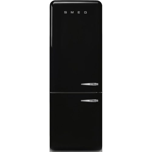 SMEG 50's Style FAB38LBL5 fekete alulfagyasztós kombinált retro design hűtőszekrény fagyasztóva
