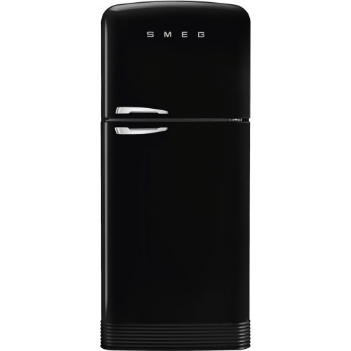 SMEG 50's Style FAB50RBL5 fekete felülfagyasztós kombinált retro design hűtőszekrény fagyasztóv