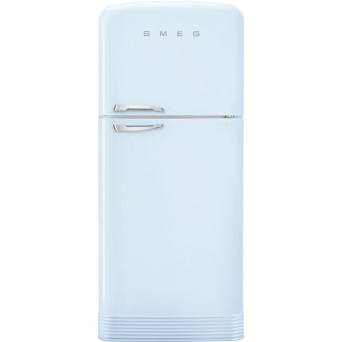 SMEG 50's Style FAB50RPB5 világoskék felülfagyasztós kombinált retro design hűtőszekrény fagyas