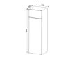 SMEG Universale FD76EN1HX inox felülfagyasztós hűtőszekrény