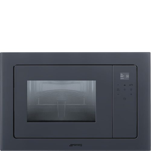 SMEG Linea FMI120G sötét szürke beépíthető mikrohullámú sütő