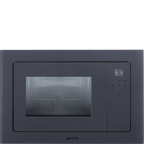 SMEG Linea FMI120G sötét szürke beépíthető mikrohullámú sütő