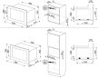 SMEG Classica FMI320X2 fekete inox beépíthető mikrohullámú sütő