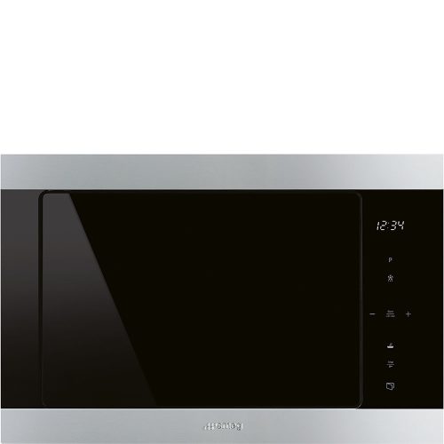 SMEG Classica FMI325X inox fekete beépíthető mikrohullámú sütő