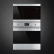 SMEG Classica FMI325X inox fekete beépíthető mikrohullámú sütő