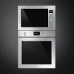 SMEG Selezione FMI425X fekete inox beépíthető mikrohullámú sütő
