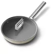 Smeg FPF2402CRM krémszínű 24cm tapadásmentes serpenyő