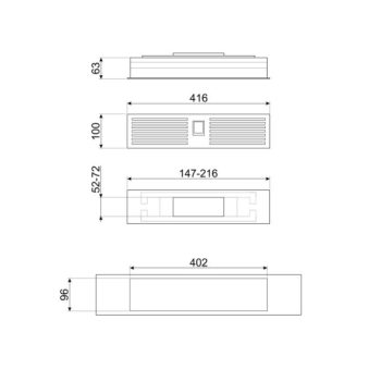 GRIDKDH12 zsírszűrő KDH12WLD páraelszívóhoz