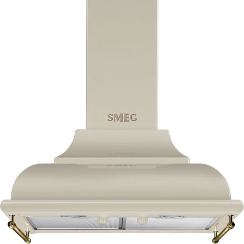 SMEG Cortina KC16POE krémszínű bronz klasszikus fali kürtős páraelszívó