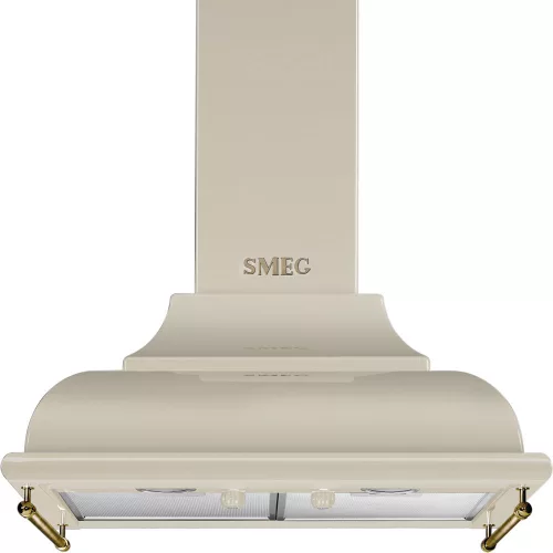 SMEG Cortina KC16POE krémszínű bronz klasszikus fali kürtős páraelszívó