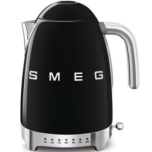 SMEG 50's Style KLF04BLEU fekete retro design hőfokszabályzós vízforraló