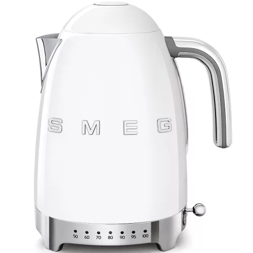 SMEG 50's Style KLF04WHEU fehér retro design hőfokszabályzós vízforraló