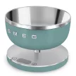SMEG Collezione matt smaragdzöld design digitális konyhai mérleg