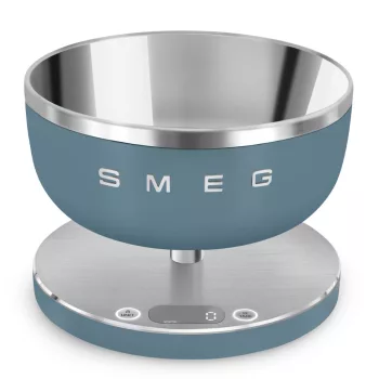 SMEG Collezione matt viharkék design digitális konyhai mérleg