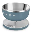 SMEG Collezione matt viharkék design digitális konyhai mérleg